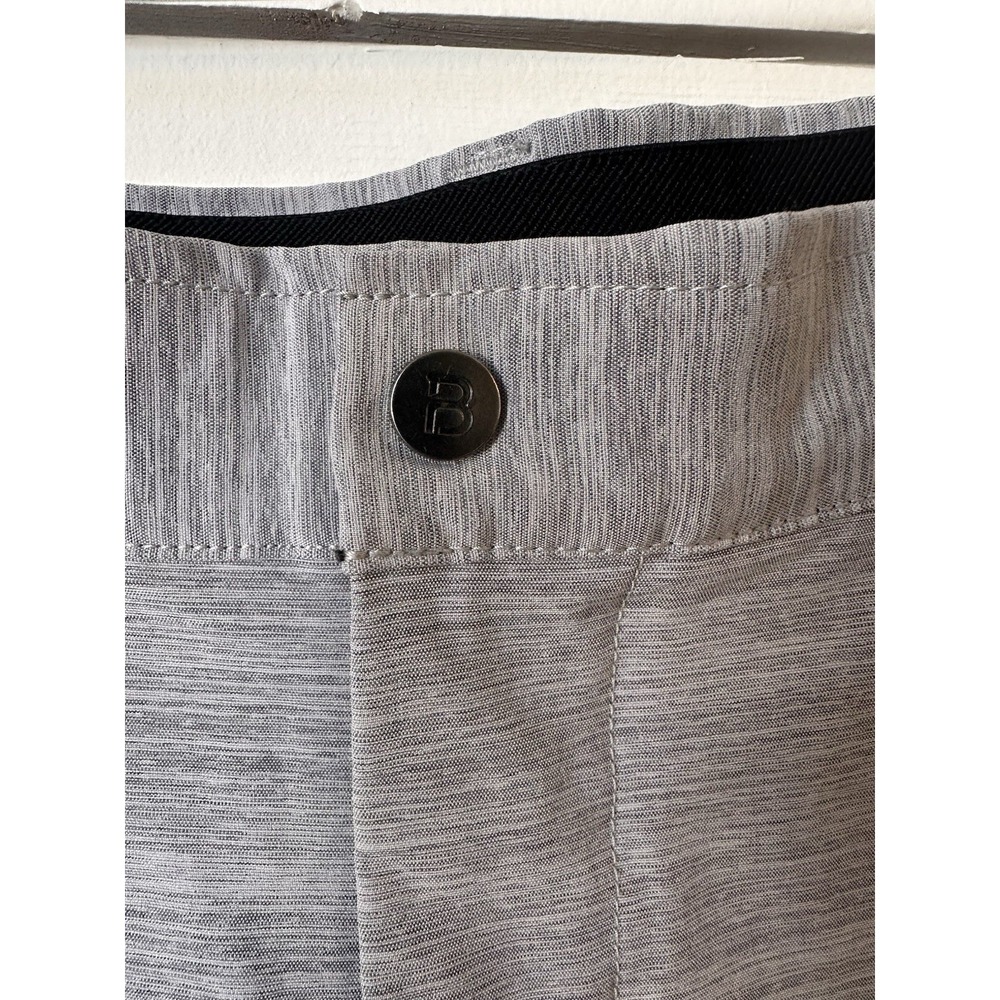 BYLT Mens Kinetic Shorts L Gray Chino Stretch Golf Performance Active - Picture 4 of 8